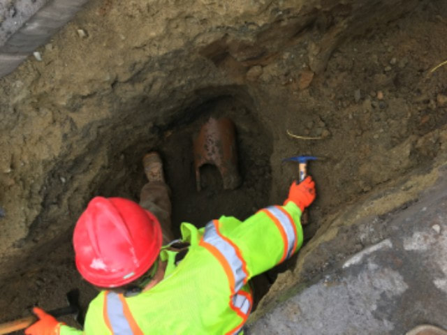 Sewer repairs before